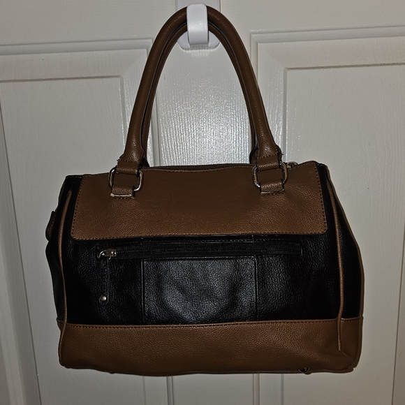Tiganello GUC leather satchel in Cognac and Black - Picture 2 of 13